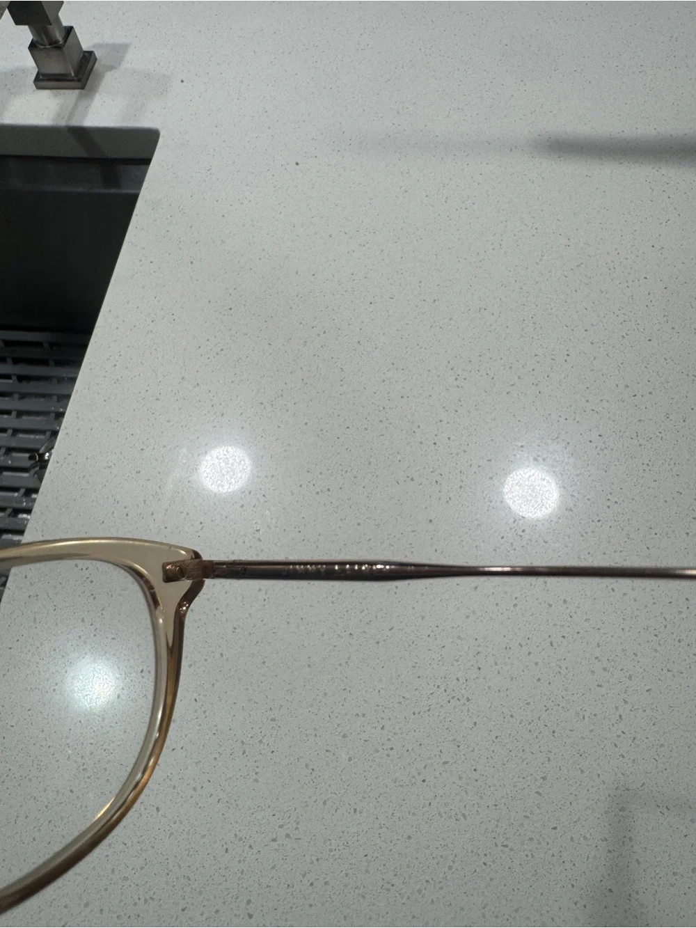Women’s Transparent Beige Round Optical Glasses